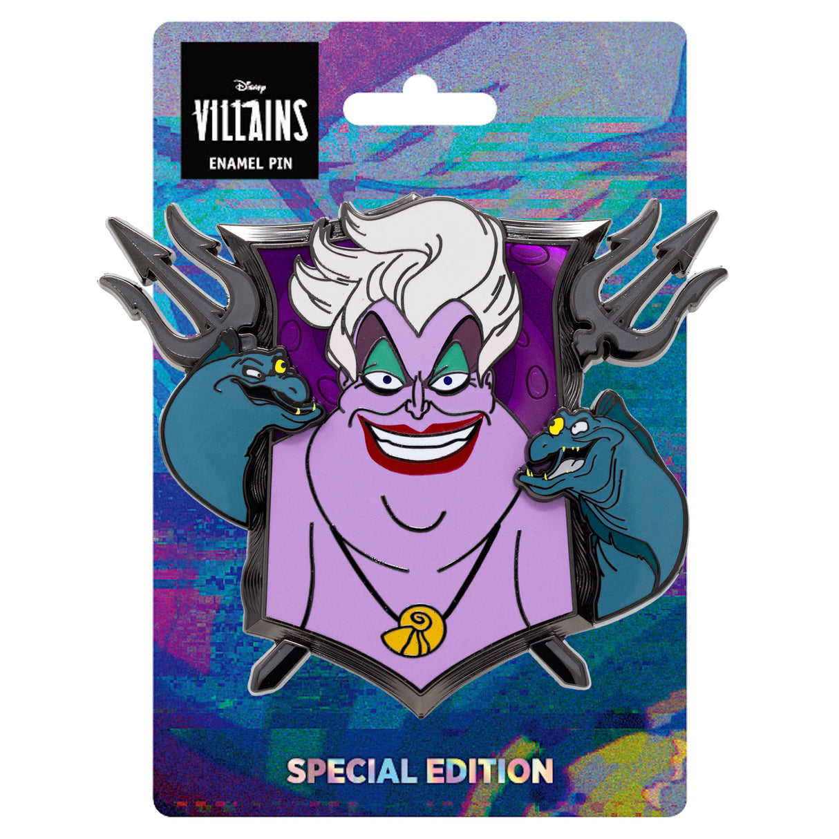 Disney Coat of Arms Ursula 3" Collectible Pin on Pin Special Edition 400 - PREORDER