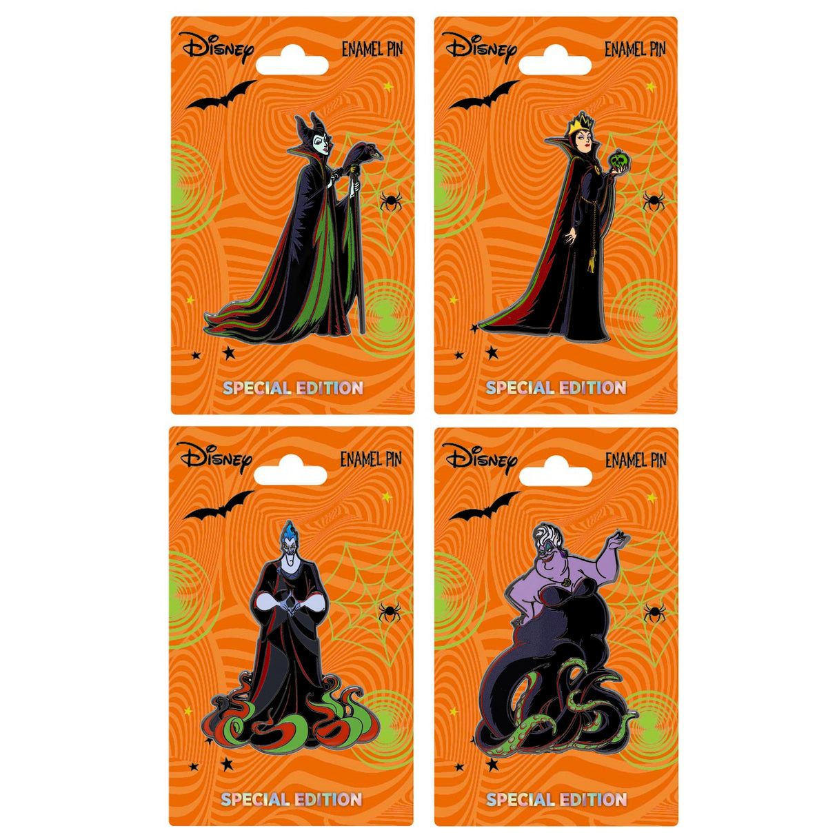 Disney Villains Set 2.5" Collectible Pin Special Edition 300 - NEW RELEASE