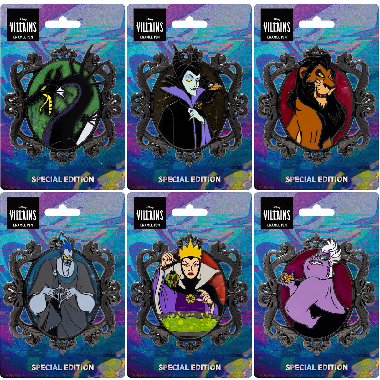 Disney Cameo Series Villains Collectible Pin on Pin Special Edition 400 - NEW RELEASE