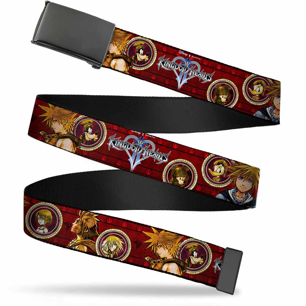 Black Buckle Web Belt - KINGDOM HEARTS Sora Poses/Friend Cameos Webbing