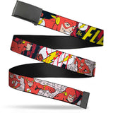 Web Belt Blank Black Buckle - The Flash in Action Webbing