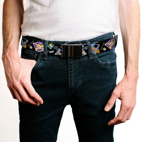 Black Buckle Web Belt - Hey Arnold Class Pix/Quotes ARNOLD/GERALD/HELGA Webbing