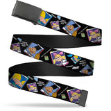 Black Buckle Web Belt - Hey Arnold Class Pix/Quotes ARNOLD/GERALD/HELGA Webbing