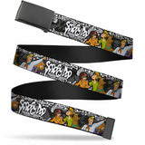 Black Buckle Web Belt - SCOOBY DOO Group Pose/Bones Webbing