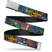 Chrome Buckle Web Belt - BATMAN & Villains2/Cityscape Webbing