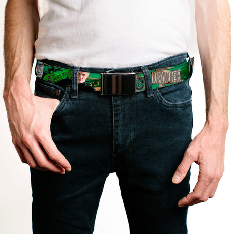 Chrome Buckle Web Belt - Draco Malfo Poses DRACO MALFO SLYTHERIN Webbing