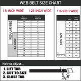 Web Belt Blank Black Buckle - The Flash in Action Webbing