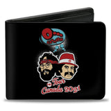 Bi-Fold Wallet - Cheech & Chong O CANNABIS TOUR CANADA 2021 + Cities Black/White/Red