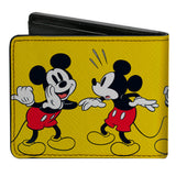 Bi-Fold Wallet - Mickey Mouse 4-Poses Yellow