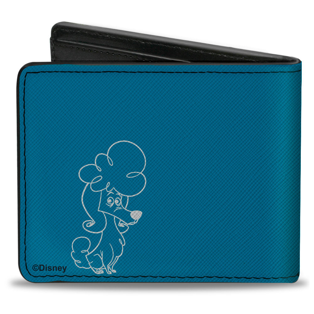 Bi-Fold Wallet - The Proud Family BRAIDS & BUNS & CURLS & TWISTS & PUFF…Puff Pose Blues/White