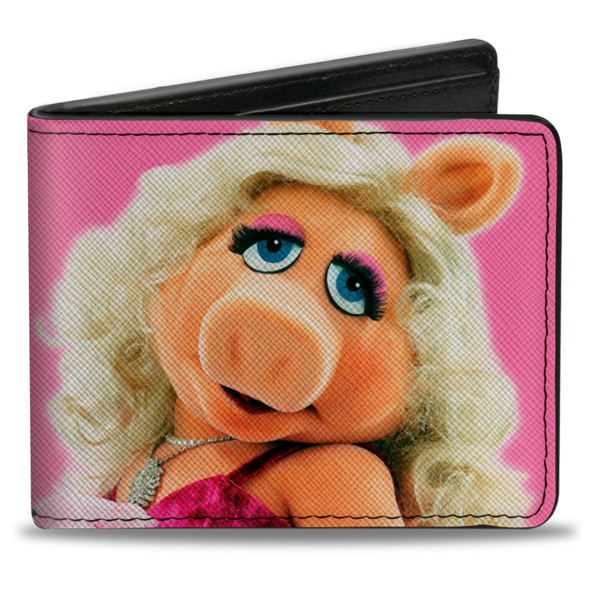 Bi-Fold Wallet - The Muppets MISS PIGGY Portrait and Autograph Pink