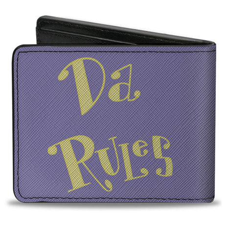 Bi-Fold Wallet - The Fairly OddParent DA RULES Book Lavender/Yellow