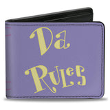 Bi-Fold Wallet - The Fairly OddParent DA RULES Book Lavender/Yellow