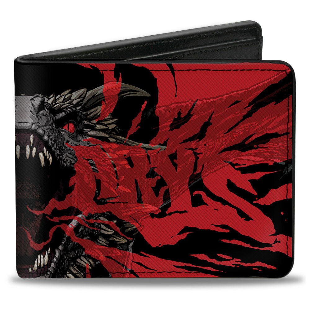 Bi-Fold Wallet - Game of Thrones DRACARYS Dragon Fire Black/Reds