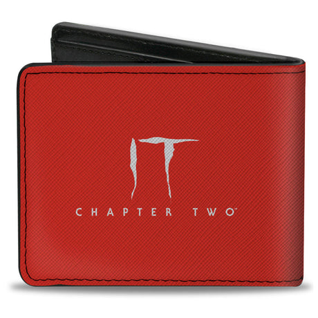 Bi-Fold Wallet - IT Chapter Two Pennywise Smile Close-Up + Title Logo Red/White