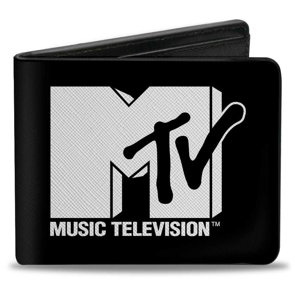 Bi-Fold Wallet - MTV Music Television Logo Black/White