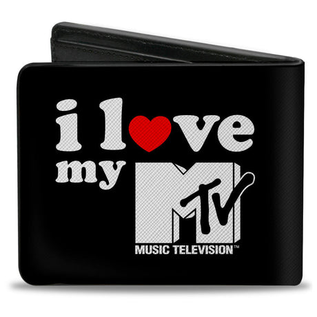 Bi-Fold Wallet - MTV I LOVE MY MTV Black/White/Red