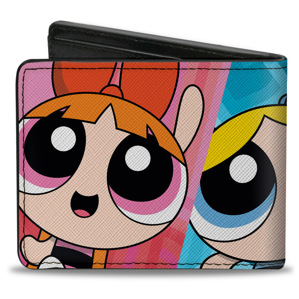 Bi-Fold Wallet - The Powerpuff Girls Character Close-Up Blocks