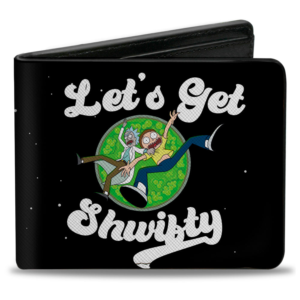 Bi-Fold Wallet - Rick and Morty LET’S GET SHWIFTY Black/White