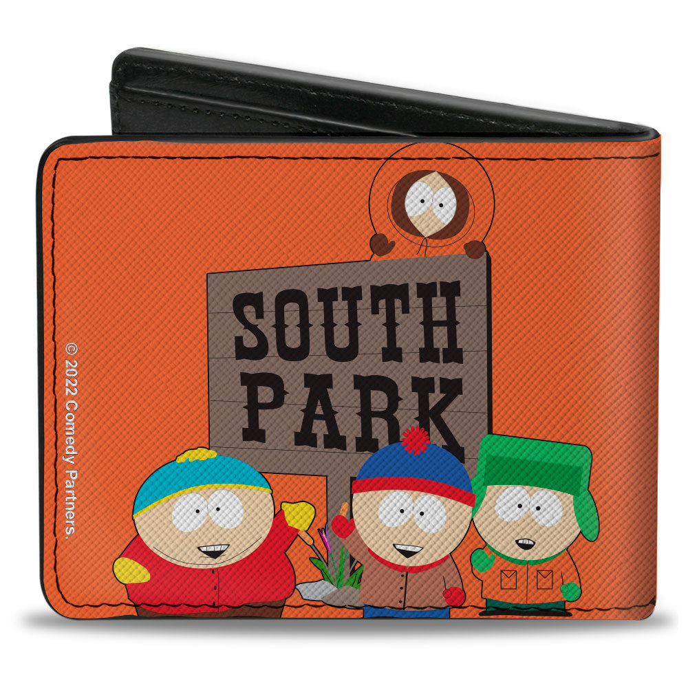 Bi-Fold Wallet - SOUTH PARK Sign Group Pose Orange