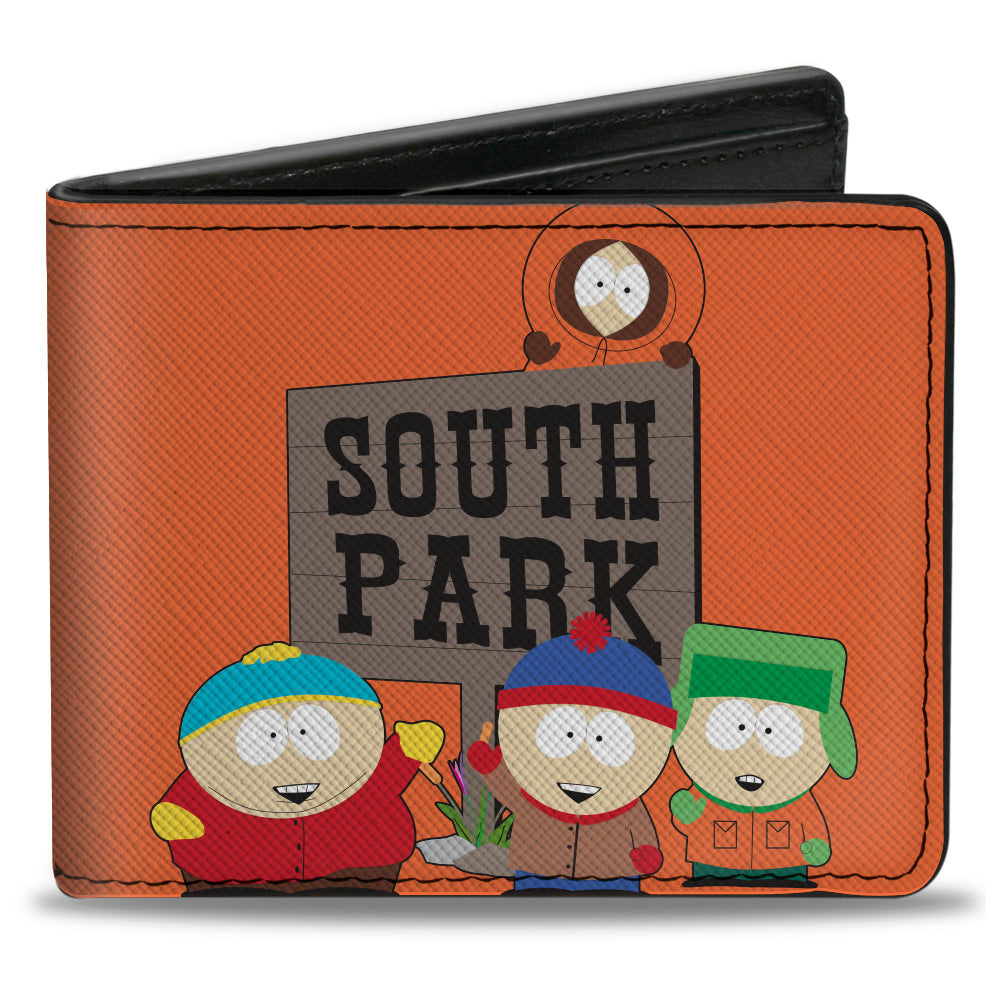 Bi-Fold Wallet - SOUTH PARK Sign Group Pose Orange