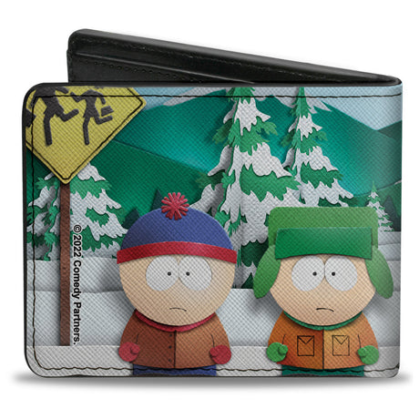 Bi-Fold Wallet - South Park Bus Stop Group Pose