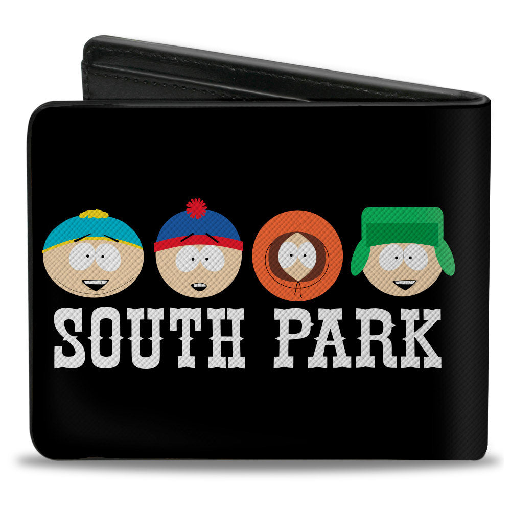 Bi-Fold Wallet - SOUTH PARK Boys Faces and Title Black/White