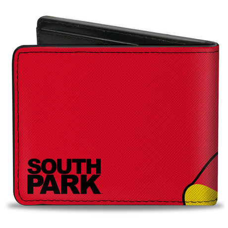 Bi-Fold Wallet - South Park Cartman Face Character Close-Up Red