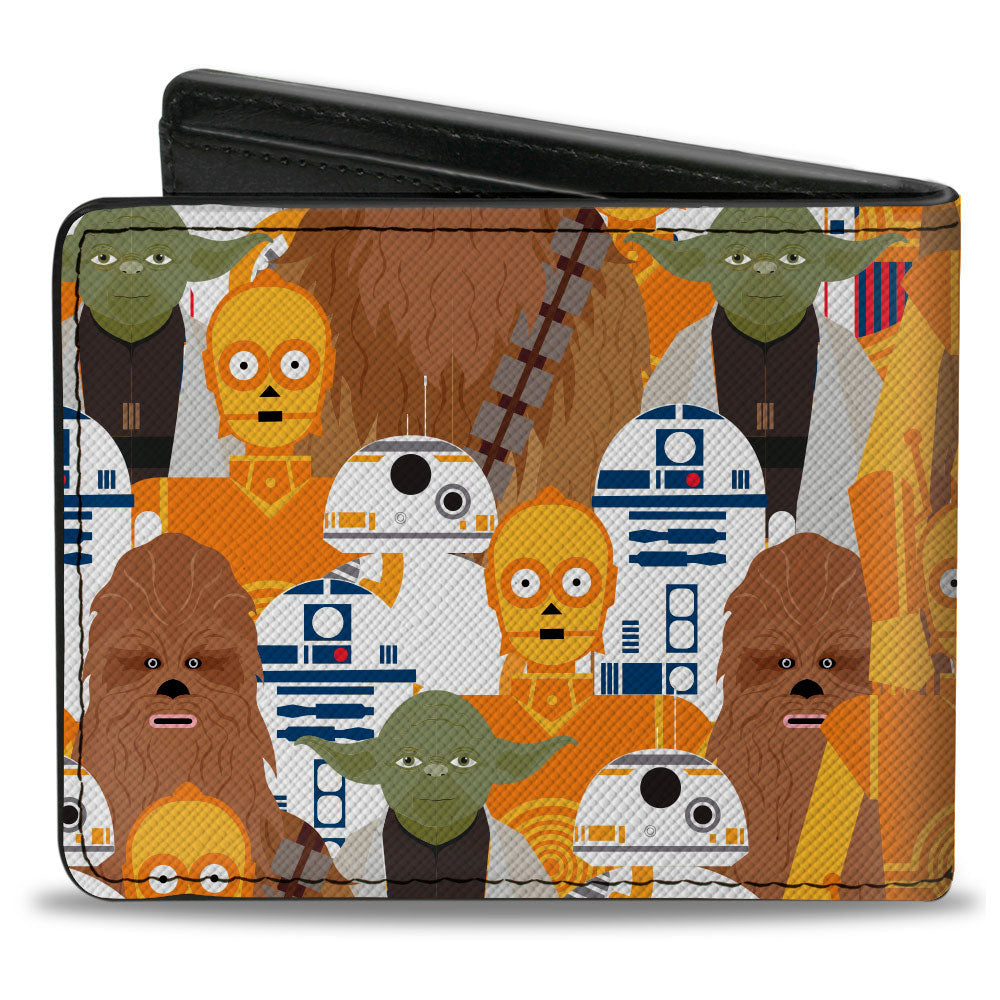 Bi-Fold Wallet - Star Wars 5-Character Poses Stacked