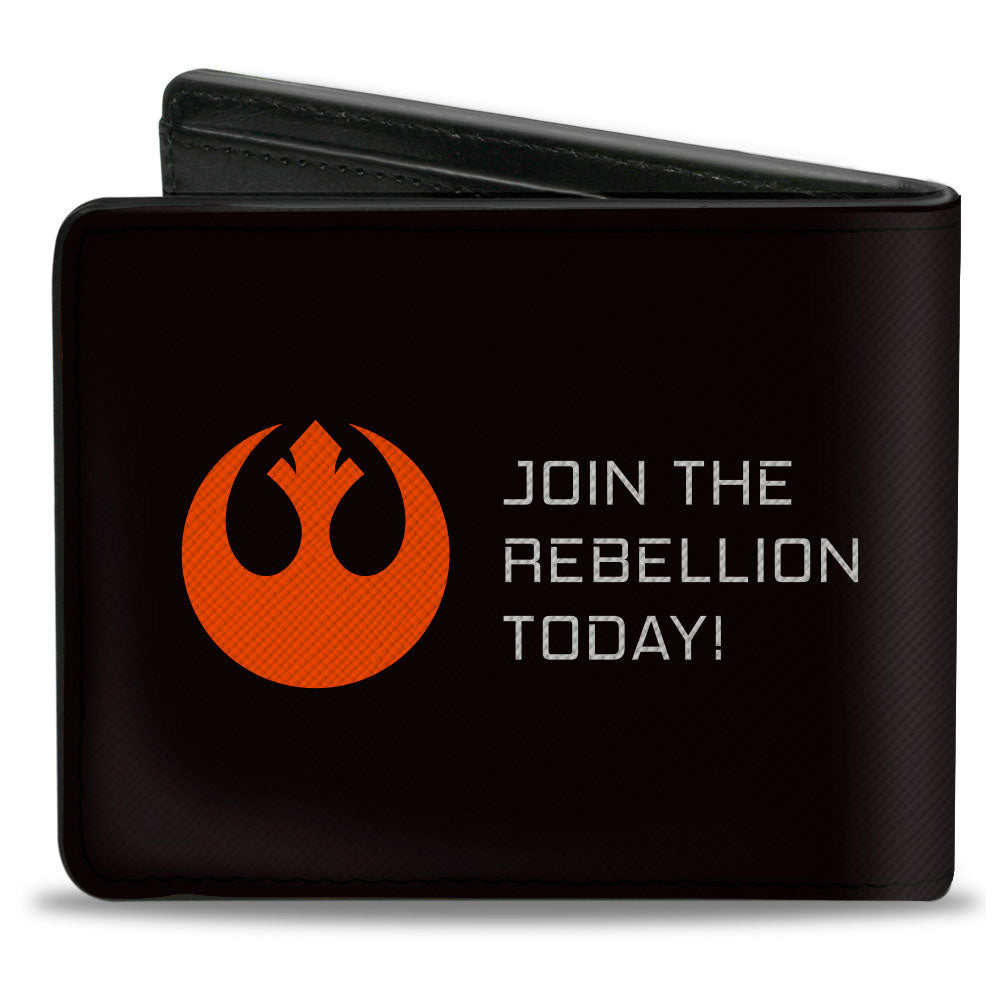 Bi-Fold Wallet - Star Wars Rebel Pilot JOIN THE REBELLION TODAY! Ad Black