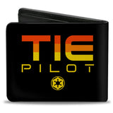 Bi-Fold Wallet - Star Wars TIE Pilot Galactic Empire Ad Black/Red/Orange/Yellow