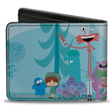 Bi-Fold Wallet - Foster's Home for Imaginary Friends Group Pose Blues