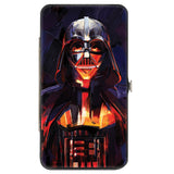 Hinged Wallet - Star Wars Darth Vader Brush Stroke Pose Black