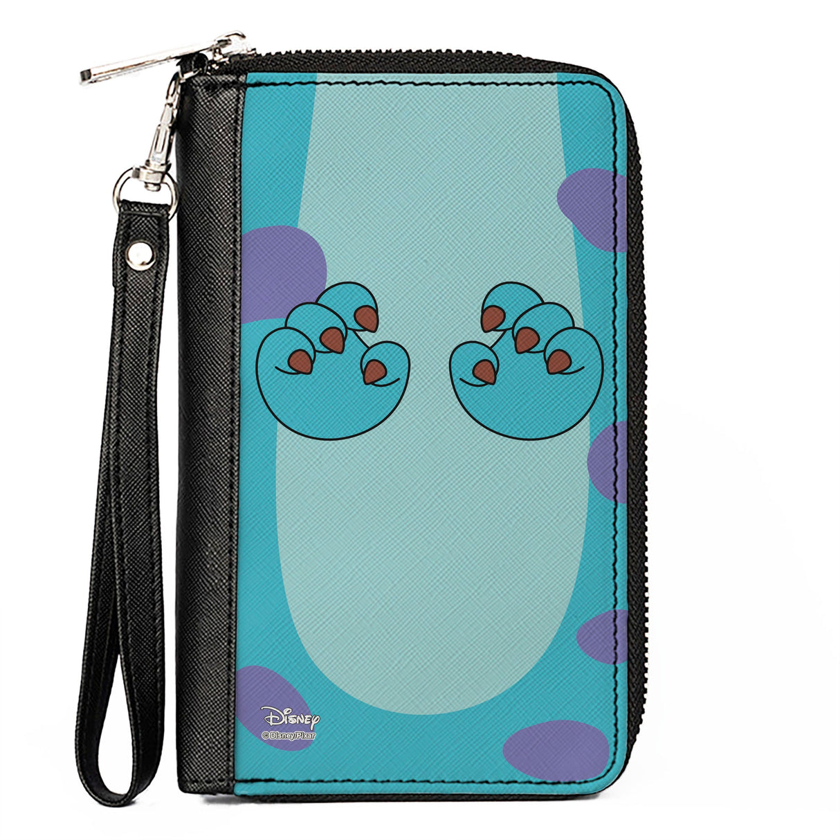 Women's PU Zip Around Wallet Rectangle - Monsters Inc. Sulley Body Blues Purple