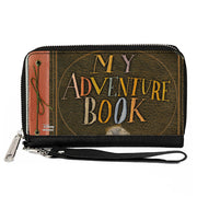 Women's PU Zip Around Wallet Rectangle - Up MY ADVENTURE BOOK Cover