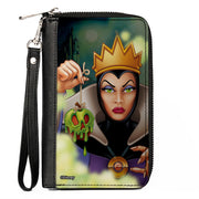 PU Zip Around Wallet Rectangle - The Evil Queen Poisoned Apple Pose