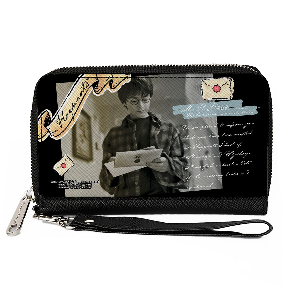 Women's PU Zip Around Wallet Rectangle - Harry Potter Hogwarts Acceptance Letter Pose Collage