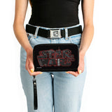 Women's PU Zip Around Wallet Rectangle - STAR WARS Logo Black Reds Grays