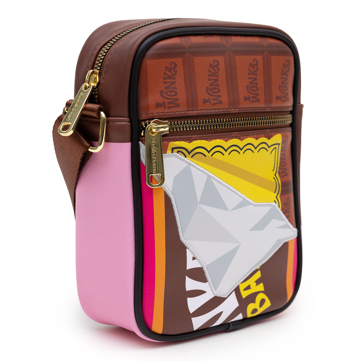 Willy Wonka Chocolate Bar Golden Ticket Crossbody Bag