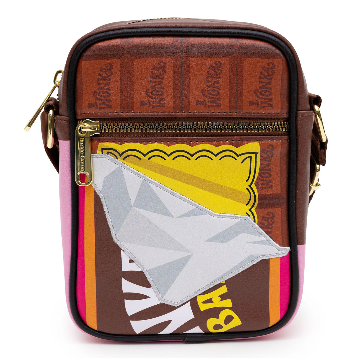 Willy Wonka Chocolate Bar Golden Ticket Crossbody Bag