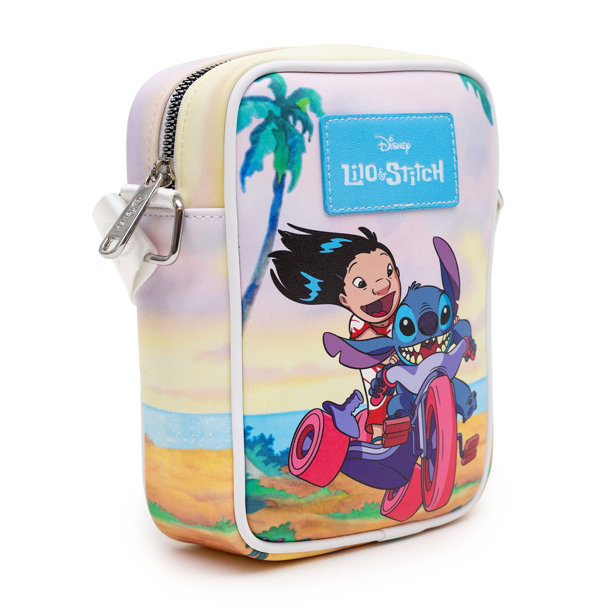 Disney Lilo and Stitch Beach Scene Crossbody Bag