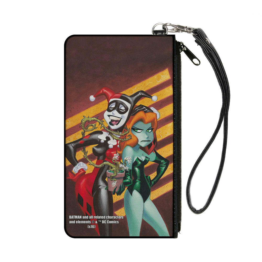 Canvas Zipper Wallet - SMALL - Harley & Ivy Issue #1 Laughing Mad Stripe Cover Pose