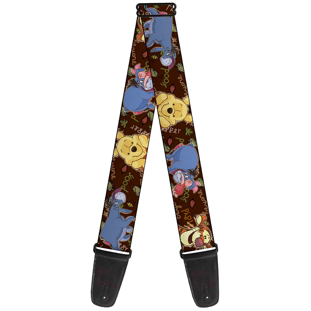 Guitar Strap - Winnie the Pooh Character Poses