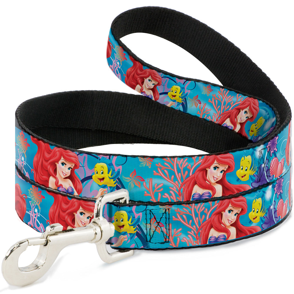 Dog Leash - Ariel & Flounder Vivid Underwater Poses