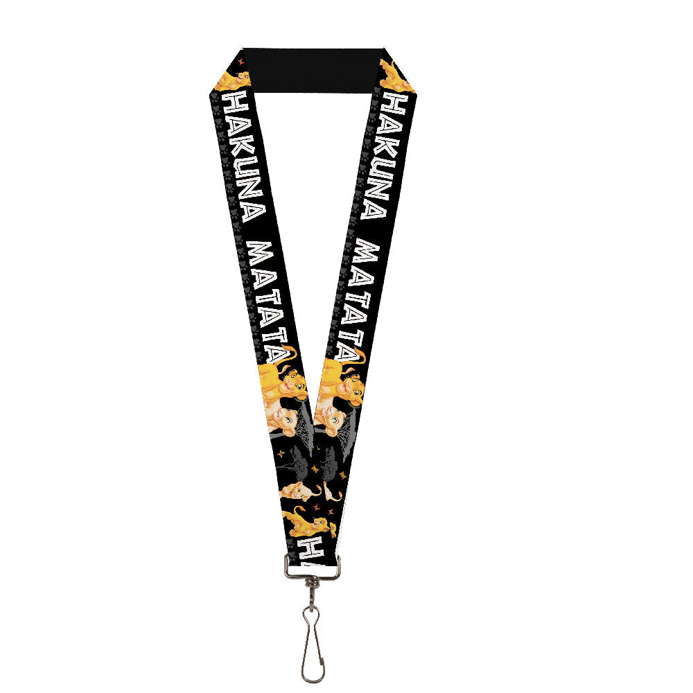 Lanyard - 1.0" - Lion King Simba & Nala HAKUNA MATATA