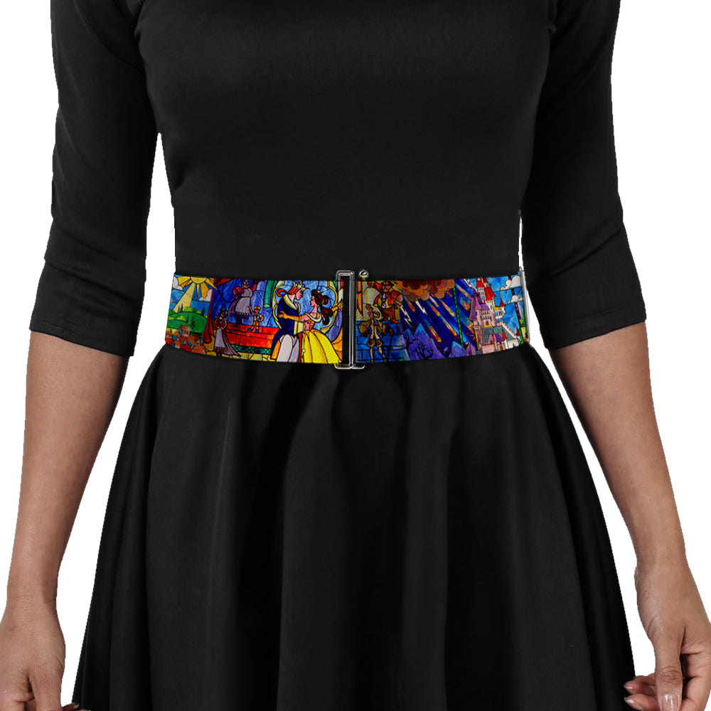 Cinch Waist Belt - Beauty & the Beast Stained Glass Scenes