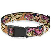 Plastic Clip Collar - Wonder Woman Strength & Power