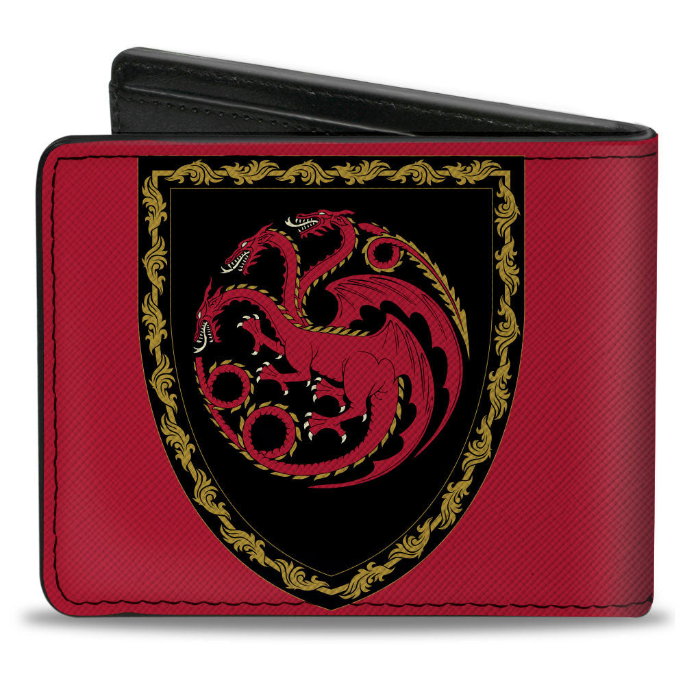 Bi-Fold Wallet - House of the Dragon Title Logo Red Black Yellow