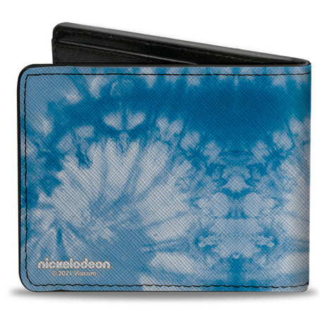 Bi-Fold Wallet - SpongeBob SquarePants Imma Head Out Chair Pose Tie Dye Blues