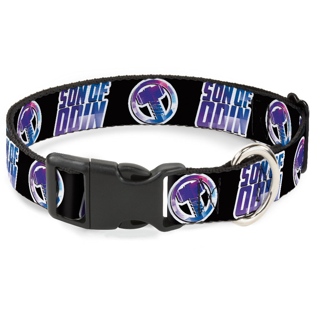 Plastic Clip Collar - Thor SON OF ODIN/Hamner Icon Black/White/Blues